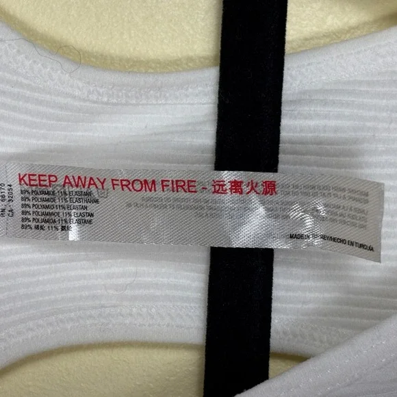 FREE PEOPLE FP Movement Free Throw Crop Top White Women Size Small Active Ribbed - Picture 8 of 10